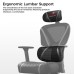 Эргономичное компьютерное кресло (для геймеров) Eureka Norn, Grey