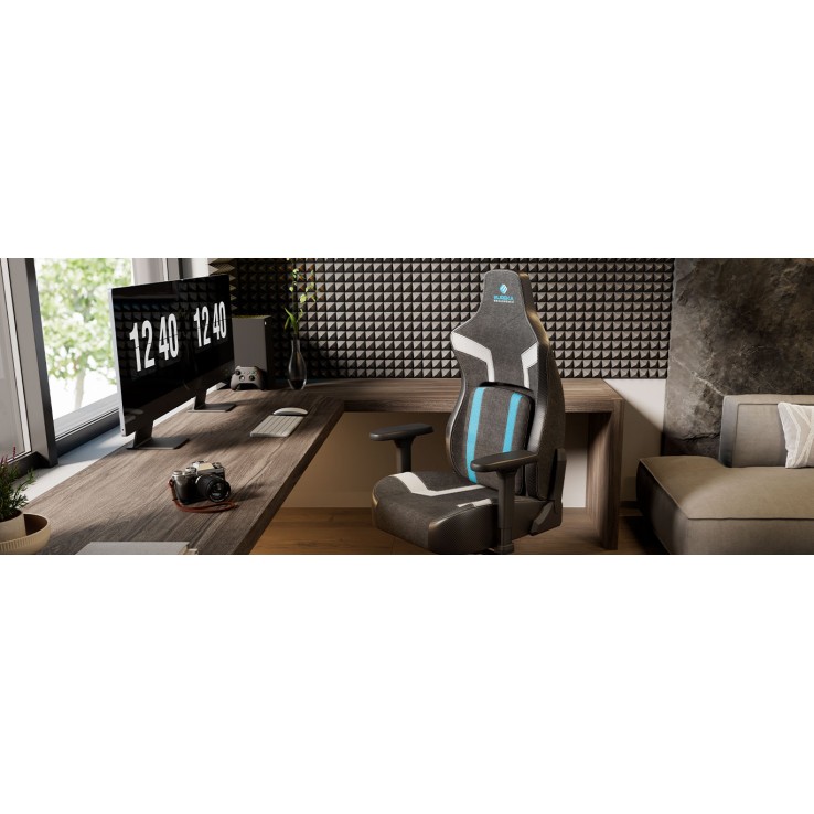 Эргономичное компьютерное кресло (для геймеров) Eureka Python II, Blue