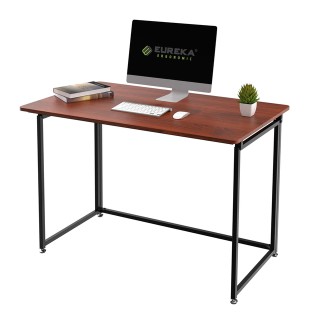 Складной письменный стол (для компьютера) EUREKAERK-FT-43T с шириной 109 см, Teak