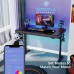 Стол для компьютера (для геймеров) EUREKA со стеклянной столешницей и RGB-подсветкой GTG-I43 Explorer edition
